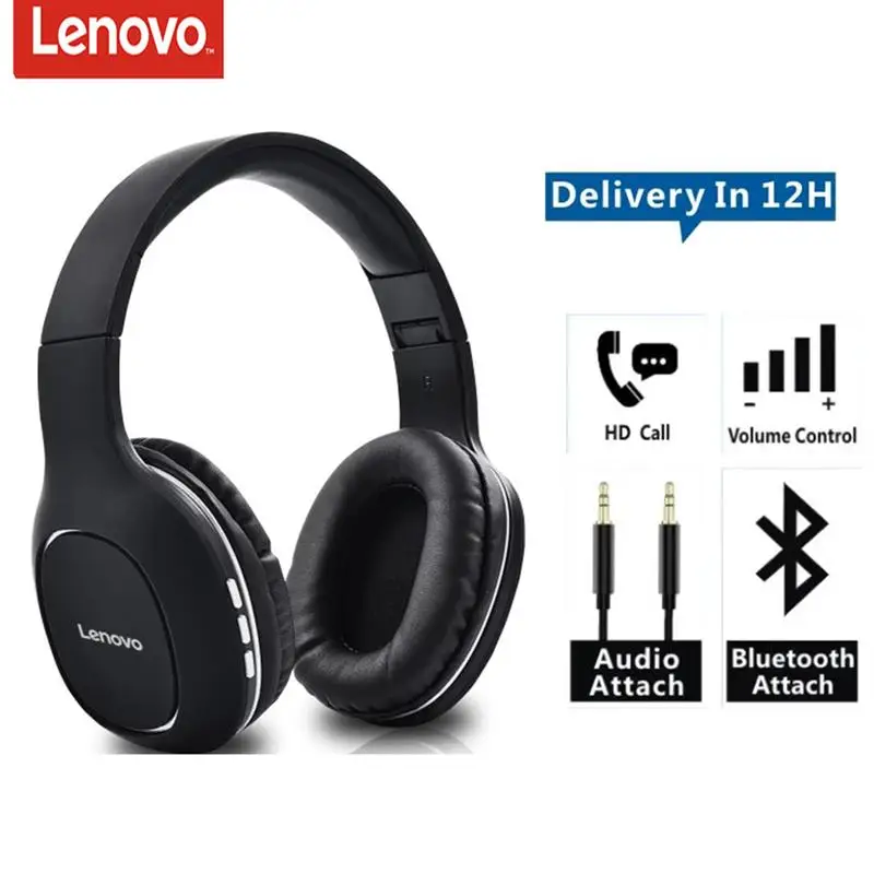Bluetooth гарнитура Lenovo HD300 складная беспроводная с длительным временем работы в