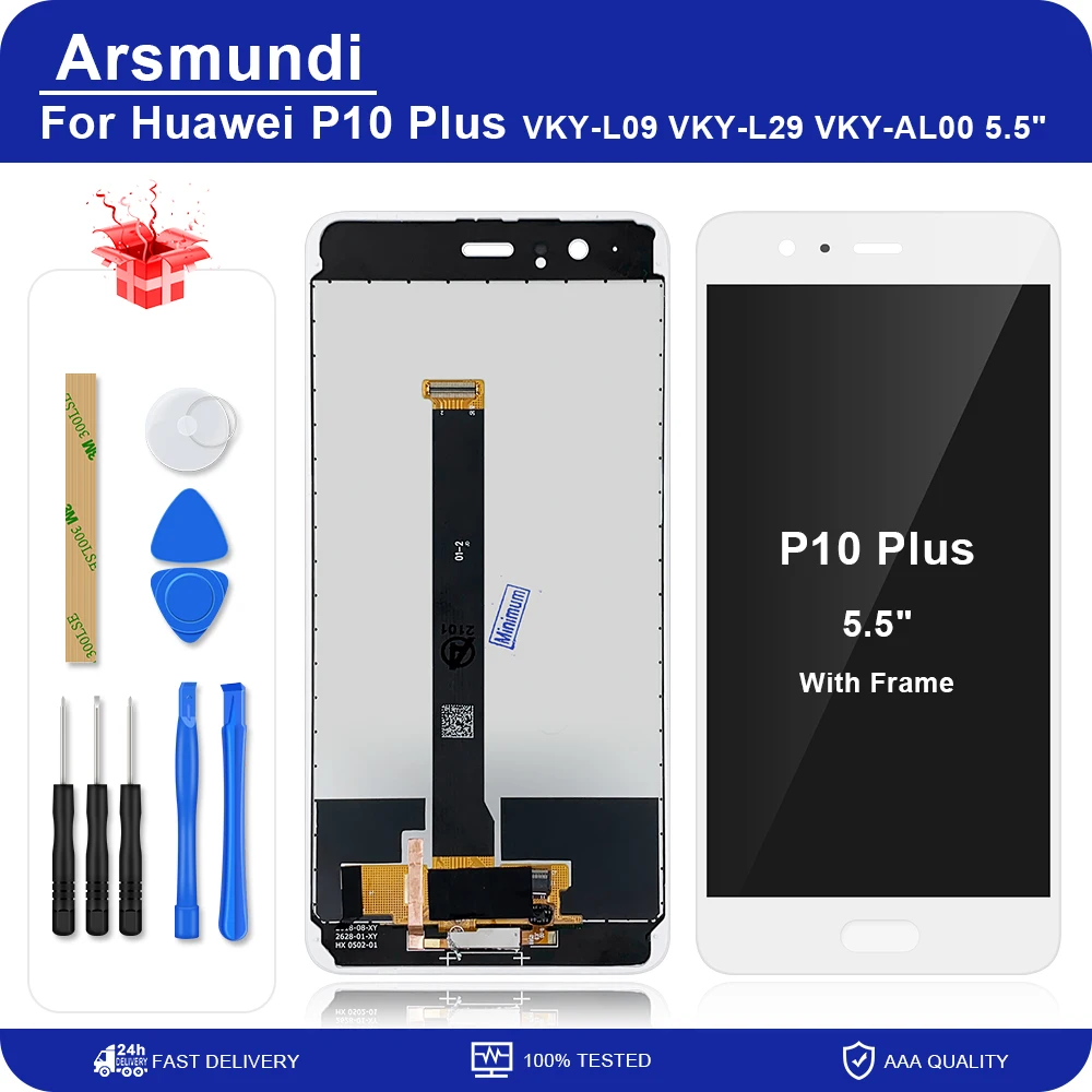 Для Huawei P10 Plus VKY L09 L29 AL00 5 &quotЖК дисплей с сенсорным экраном и дигитайзером в сборе