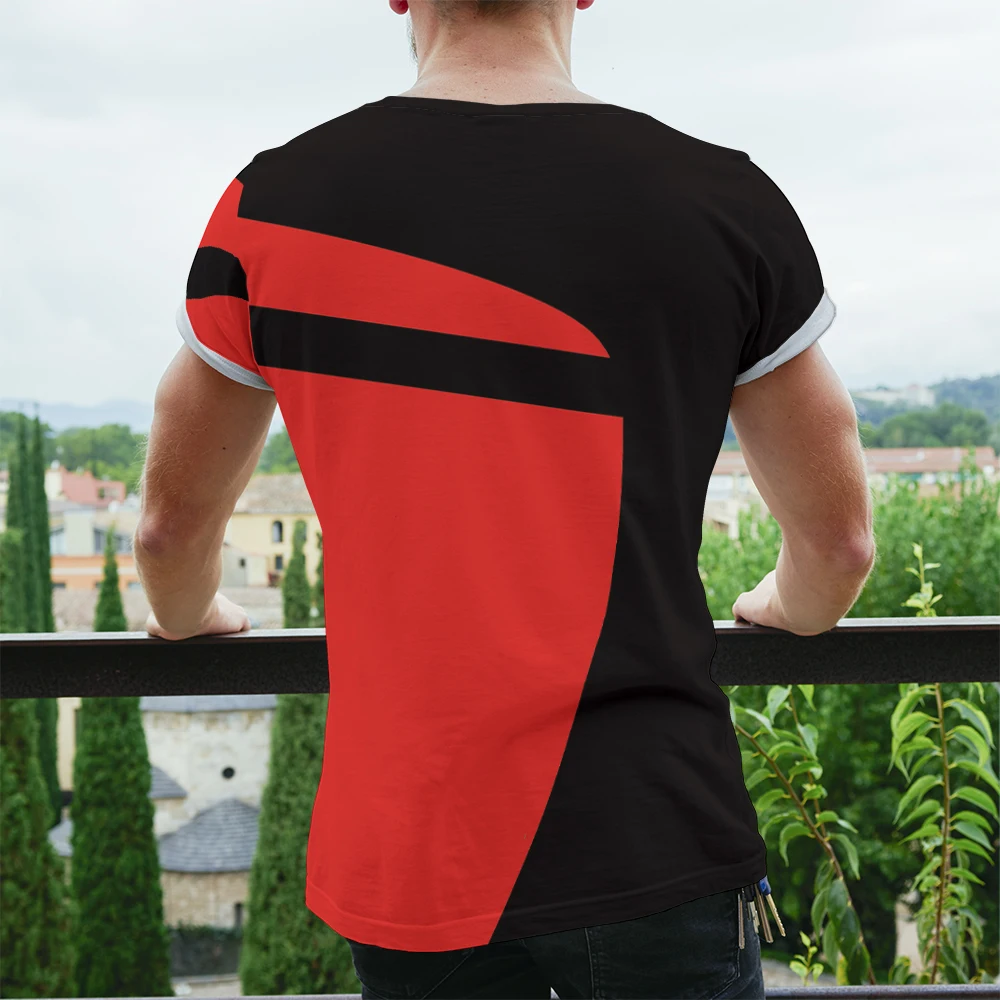 

Three-dimensional vortex Men Tshirt 3D Printed Summer O-Neck Daily Casual Funny T shirt