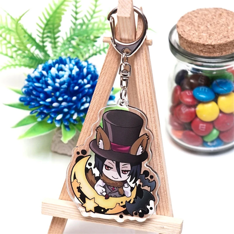 Новый японский мультфильм Черный Дворецкий Аниме Kuroshitsuji подвеска двусторонний