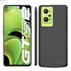 Realme GT Neo2 зарядное устройство чехол s Портативный внешний аккумулятор задняя крышка Realme GT Neo2T внешний аккумулятор зарядный чехол для телефона чехол Capa