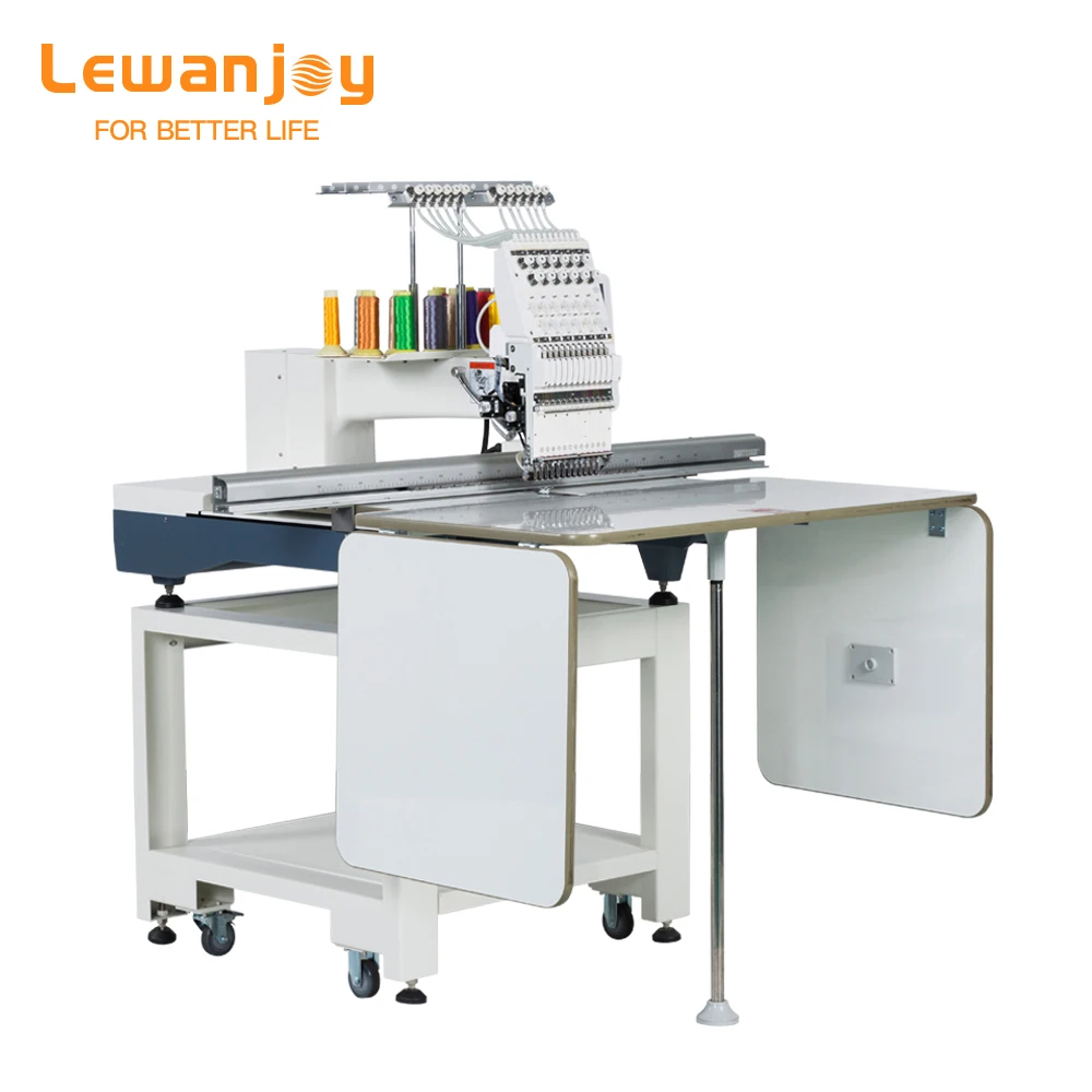 Professional Computer Large Size 500*1200mm 12/15 Needles High Speed Single Head Computerized T-Shirt Hat Embroidery Machine