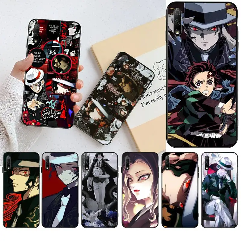 

YJZFDYRM Muzan Kibutsuji anime Phone Case for Huawei Honor 30 20 10 9 8 8x 8c v30 Lite view pro