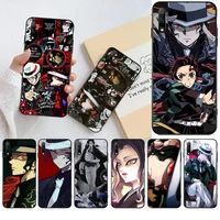 yjzfdyrm muzan kibutsuji anime phone case for huawei honor 30 20 10 9 8 8x 8c v30 lite view pro