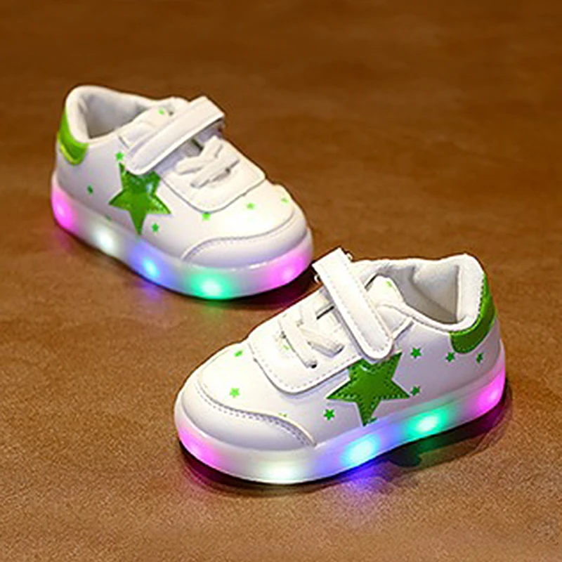 Весенне Осенняя детская обувь для мальчиков и девочек 2020 Новые блестящие уличные