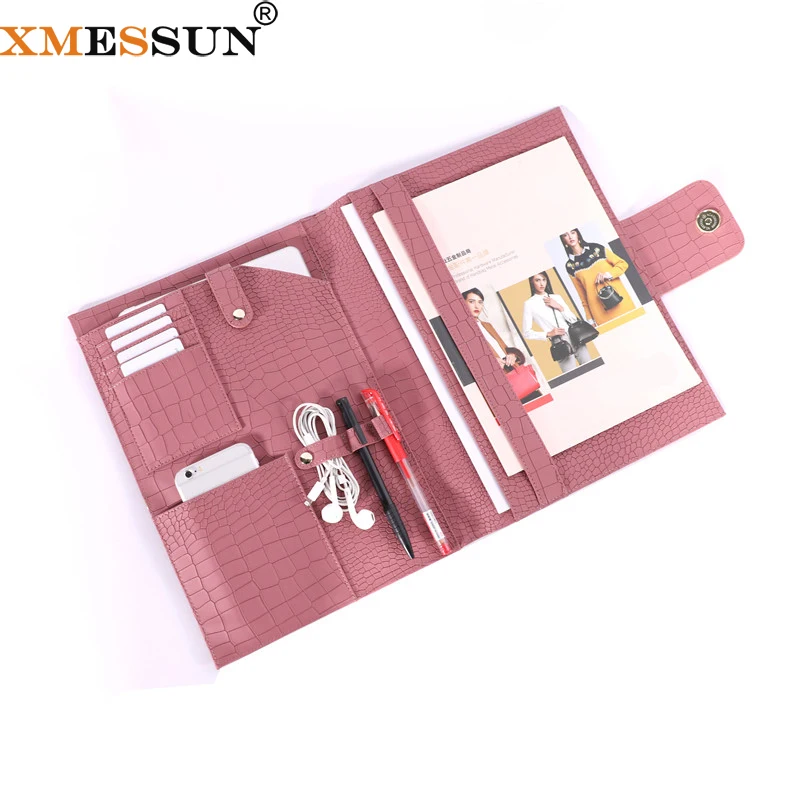XMESSUN 2021 Новый портфель модные индивидуальные папки файл питона страуса крокодил