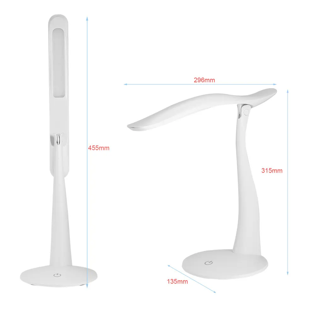 

Fashionable Health Secure Long Life Energy-saving Light-adjustable Eye-protection Touching 24LED Smart Natuaral Desklight