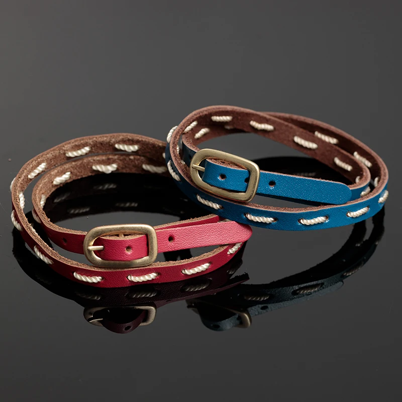 

Jaeeyin 2021 New Arrivals Fashion Jewelry Genuine Leather Adjustable Bracelet Worn Gold Color Vintage Ethnic Accessory Gifts