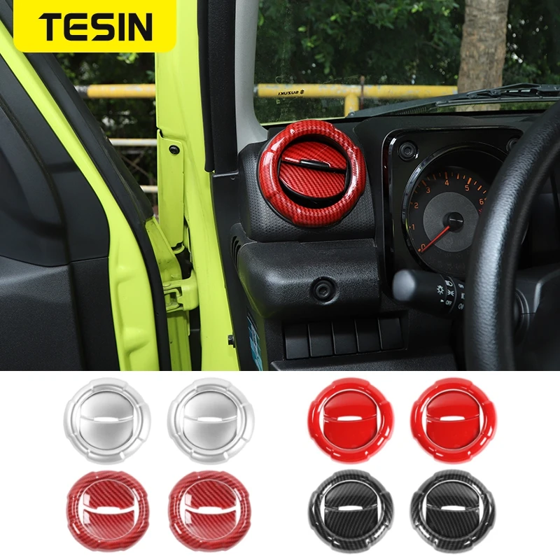 

TESIN Car Dashboard Air Conditioning Air Outlet Vent Trim Cover Stickers for Suzuki Jimny JB74 2019 2020 2021 2022 Accessories