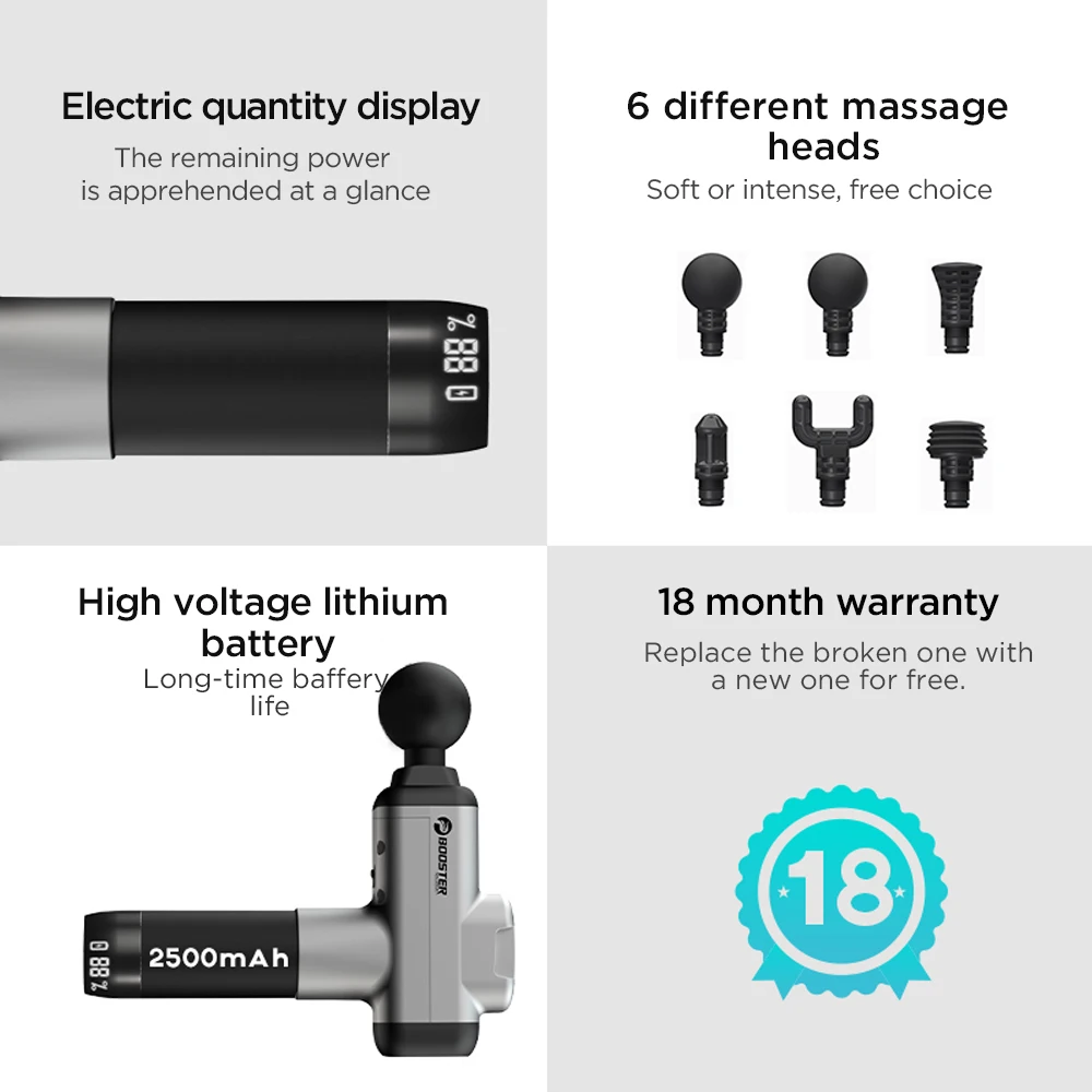 Усилитель для тела электрический массажный пистолет высокочастотный