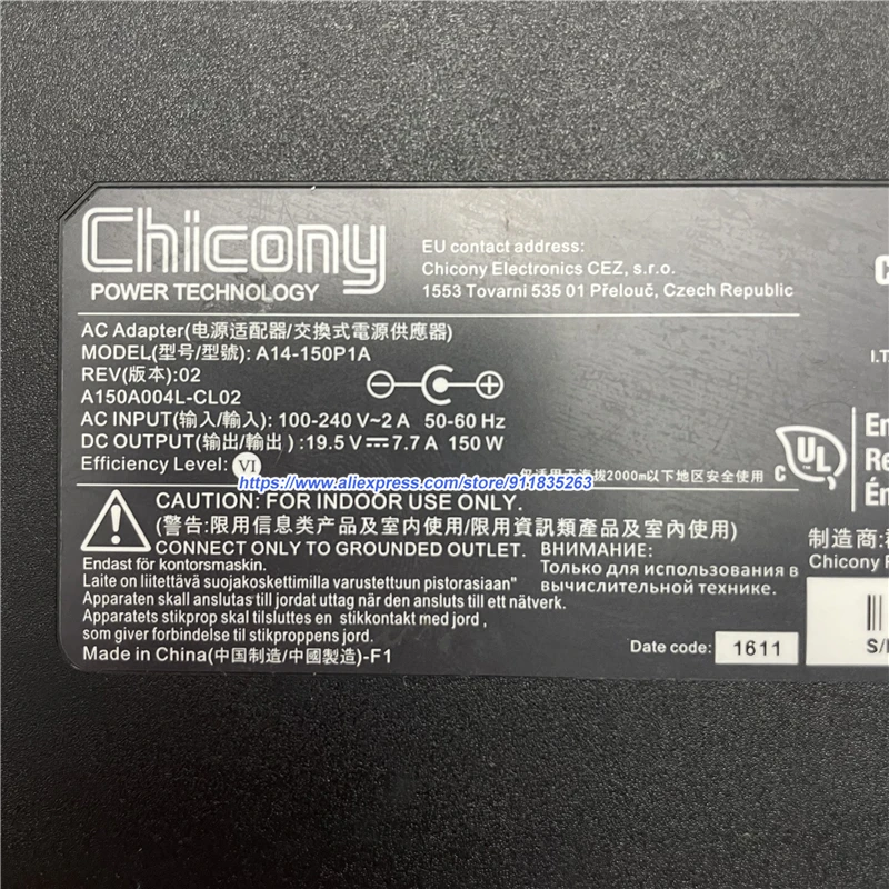 Ультратонкий адаптер питания CHICONY 19 5 V 7.7A 150W для MSI GS70 STEALTH PRO-003 PRO-210 GS60 2QE-237US GP73 G6