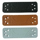 Кожаные этикетки ручной работы для рукоделия, Швейные аксессуары для сумок, обуви, шляп, кожаные бирки ручной работы для шитья в подарочной коробке