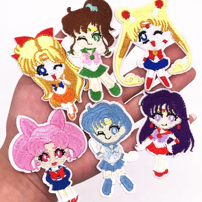 1 шт. Новое поступление Аниме персонаж патч Железный На Аппликации Сейлор Мун