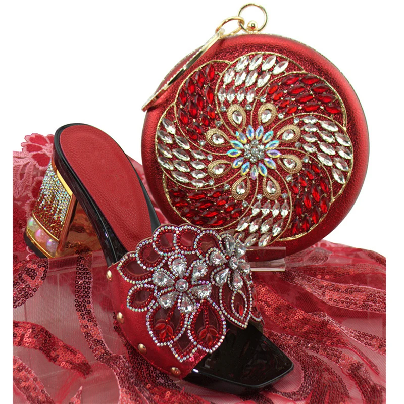 Новое поступление Итальянская обувь с сумочкой в комплекте для свадьбы