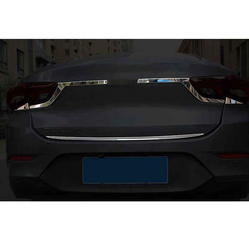 

Lsrtw2017 Stainless Steel Car Rear Door Trims Tailgate Trunk Accessories Auto for Chevrolet Cavalier Onix 2020 2021