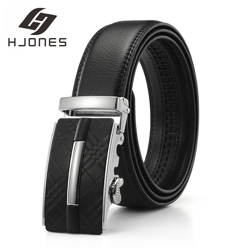 

HJones New Design Fashion Belt Leather Genuine Premium Quality Adjustable Ring for Classic Man Waistband Strap PK1108