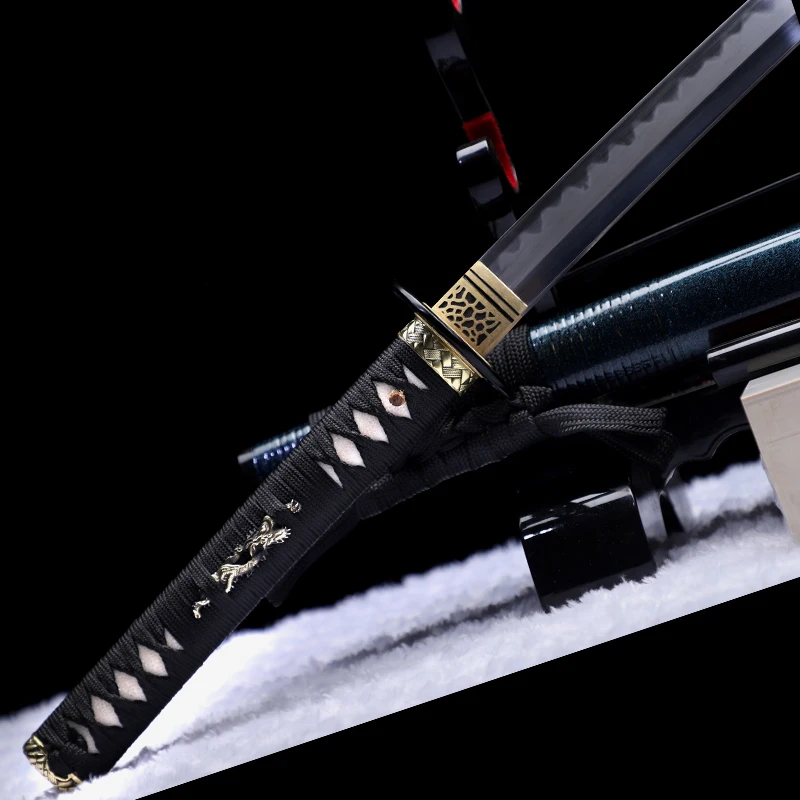 

Japanese Katana 1095 Steel Clay Tempered Blade Razor Sharp Real Swords Handmade Full Tang Samurai Catana