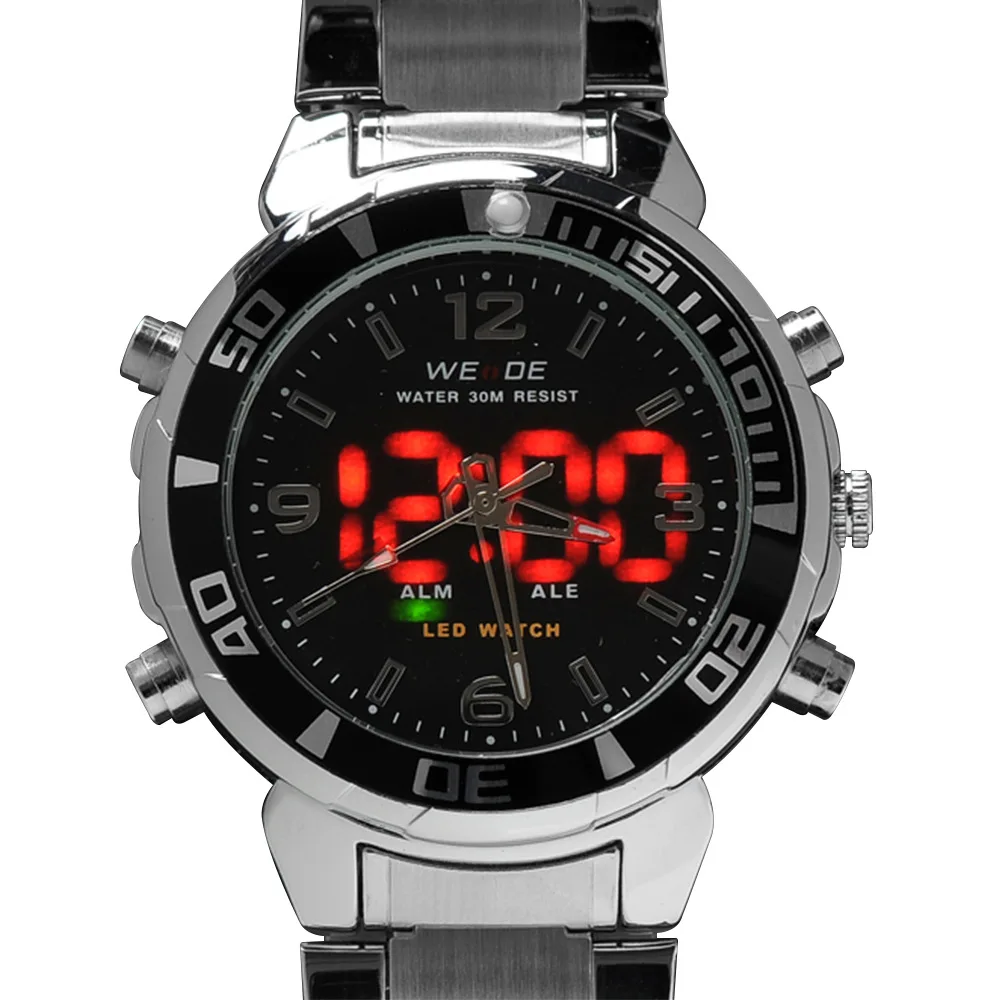 WEIDE мужские часы топы в стиле милитари люксовый бренд деловой сигнал кварцевый