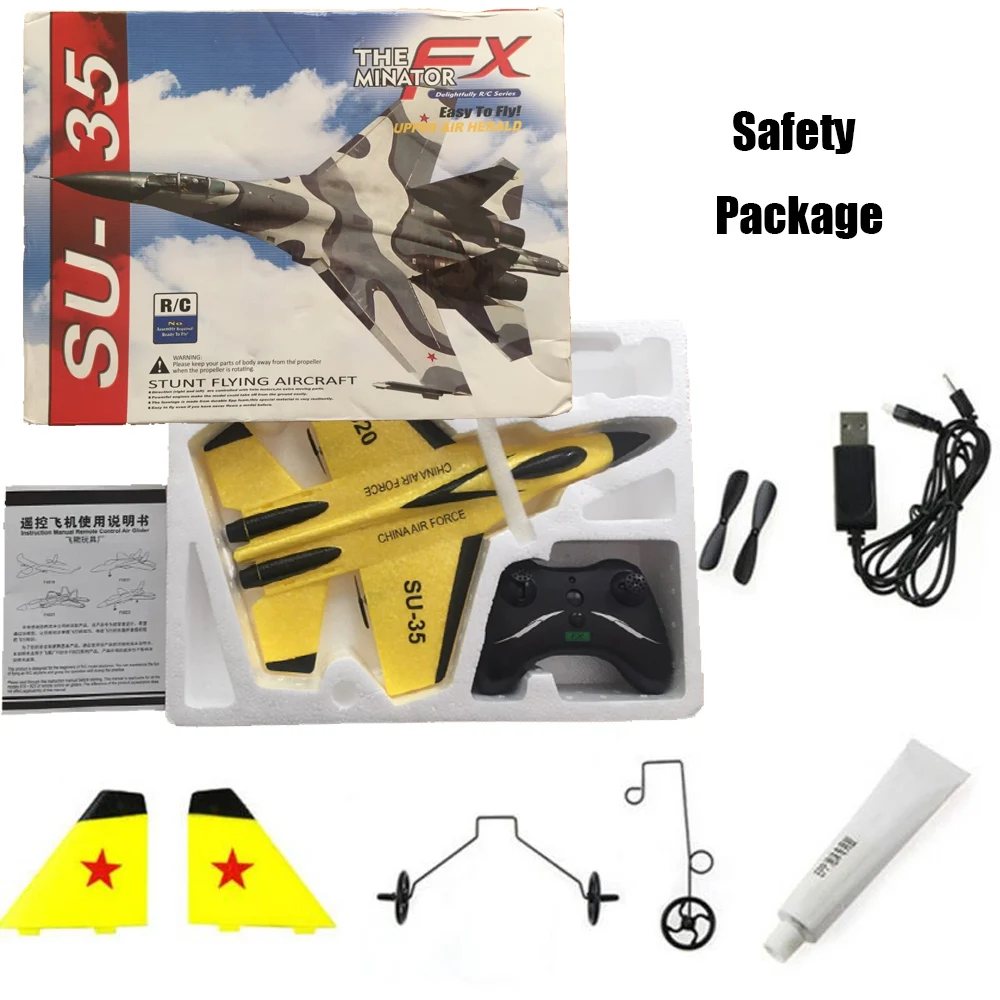 FX803 RC самолет игрушки EPP Пена Электрический 2 CH Z51 Z50 RTF Радио пульт дистанционного управления SU-35 хвост толкатель Квадрокоптер планерный самолет модель