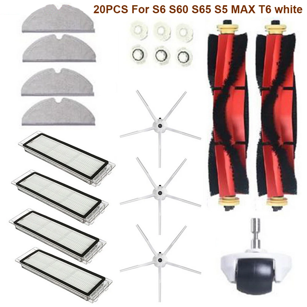 Spare Parts For Xiaomi Roborock S6 S60 S65 S5 MAX T6 Vacuum Cleaner Accessories Sweeper Accessories Set For Home Cleaning Parts