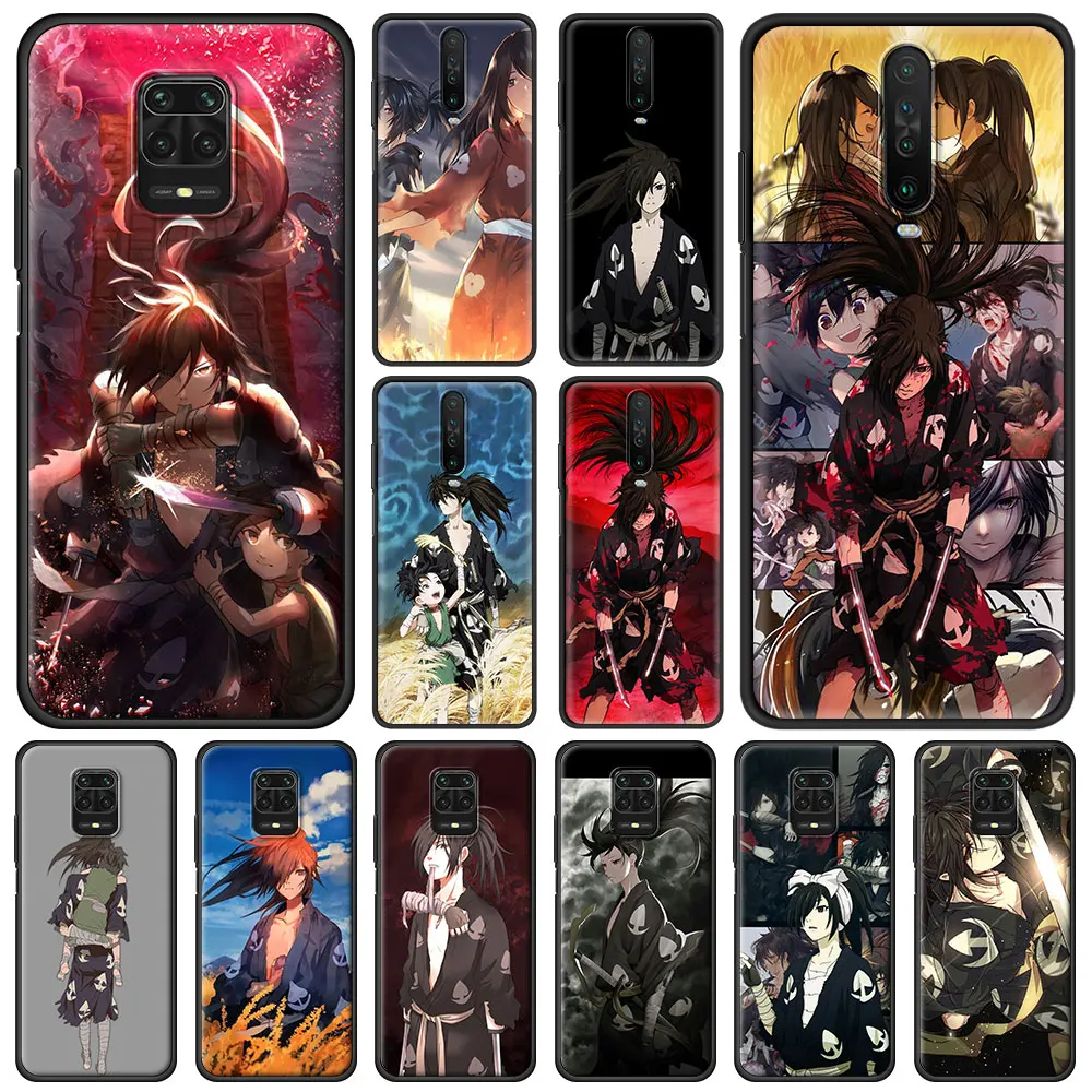 

Dororo Hyakkimaru Anime Phone Case For Xiaomi Redmi Note 9S 9 8 10 Pro 7 8T 9C 9A 8A K40 Soft Silicone Black Cover Luxury Couqe