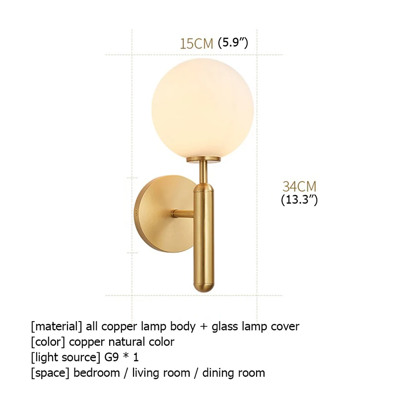 

86LIGHT Brass Indoor Wall Lamps Fixture LED Copper Light Modern Creative Decorative For Living Room Corridor Bedroom