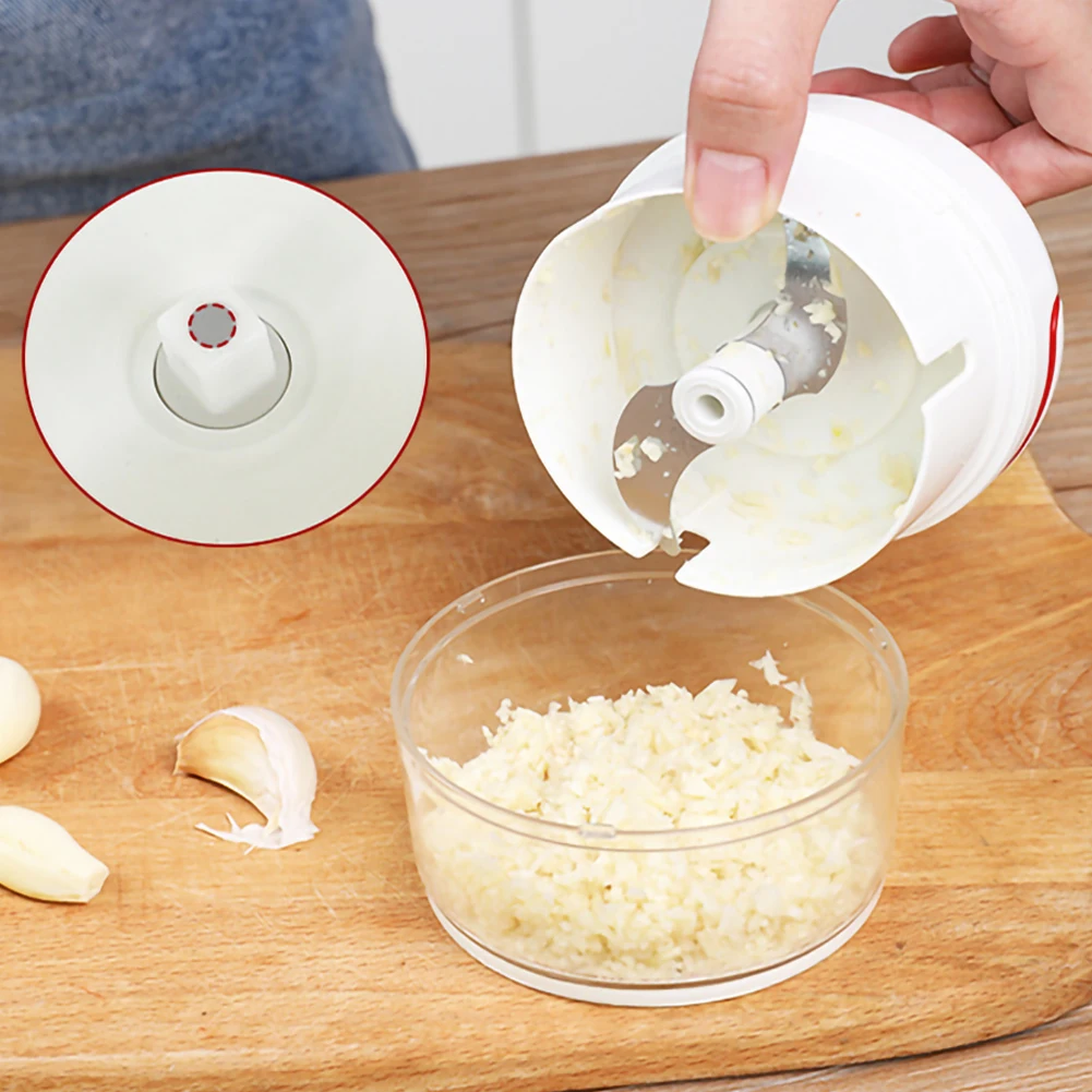 Мини Портативный чесночная пресс дробилка Ручной резак кухонный инструмент