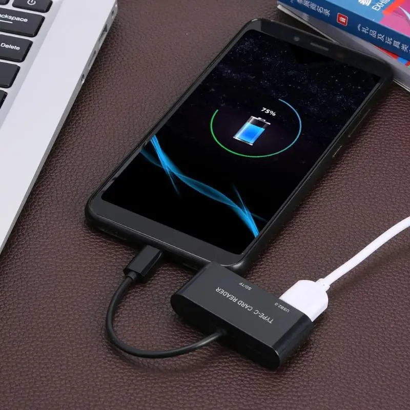 Устройство для чтения карт памяти Micro SD/TF 3 в 1 USB Type C адаптер OTG кардридер Macbook
