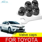 Колпачки для воздушных клапанов автомобильных колес, колпачки для стержней для Toyota Rav4 Prius Corolla Pardo Coaster Highlander Previa Camry Yaris