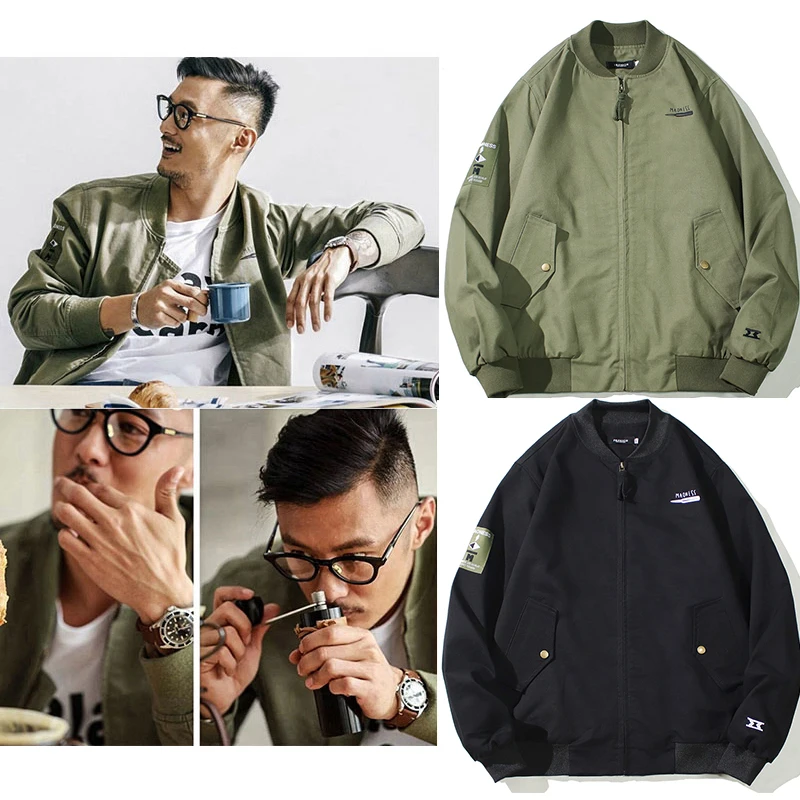 

2021 men's fall hot style Yu Wenle same jacket men's plus size bomber jacket control