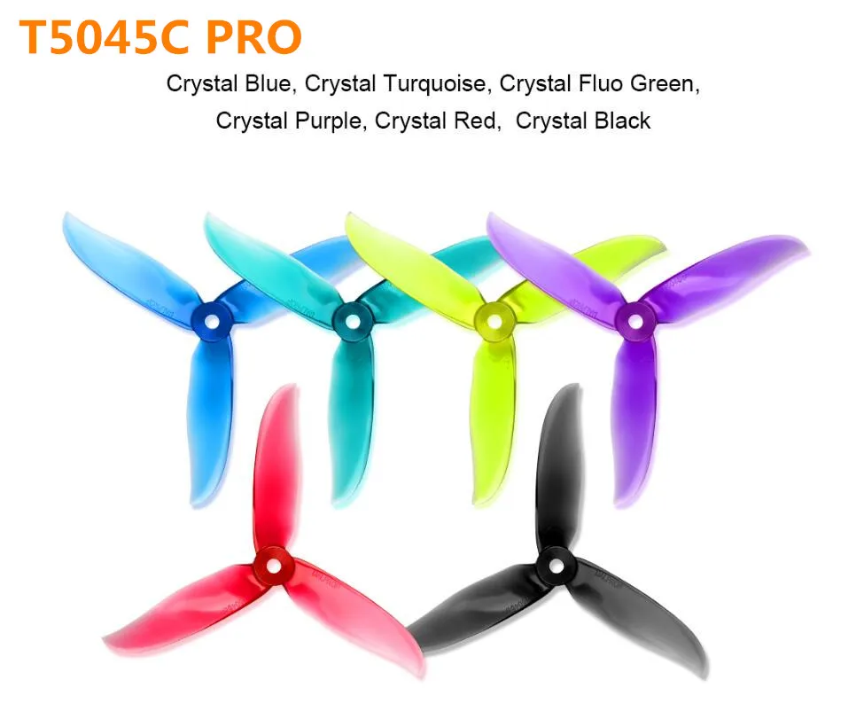 2 пары Dalprop Cyclone T5045C PRO 5045 3 Лопасти 5x4 5 CW CCW Пропеллер для радиоуправляемого