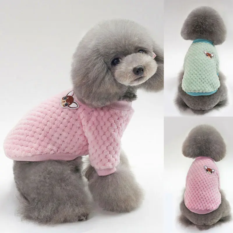 Dog Cat Pet Puppy Small Knitted Winter Warmer Fur Sweater Apparel Clothes Jumper Vest Coat Costumes S-XXL | Дом и сад