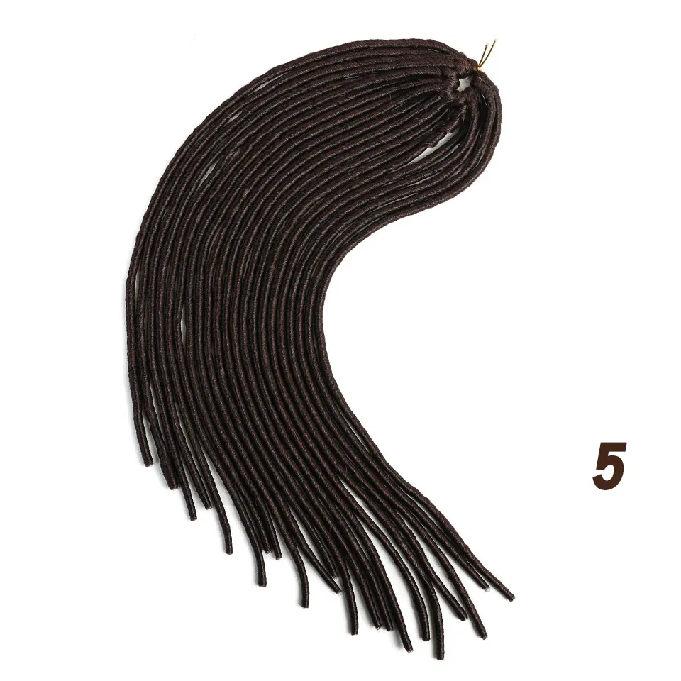 MUMUPI Faux Locs Ombre Senegalese Twist Hair Crochet Braids 22" 20 Strands/pack Synthetic Braiding Hair for Women Braiding Hair - Color: 4/27HL