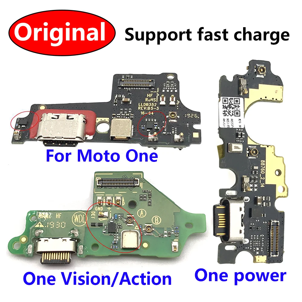 Док-станция с USB-портом для зарядки гибкий кабель Motorola Moto One Vision / Action Macro Fusion Hyper Power