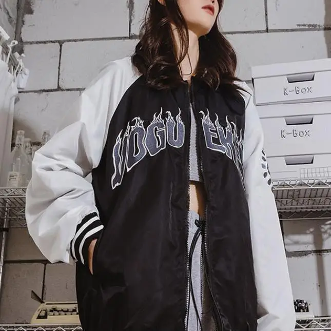 2021 новая уличная куртка для женщин с вышивкой бейсбольная форма Сезон весна