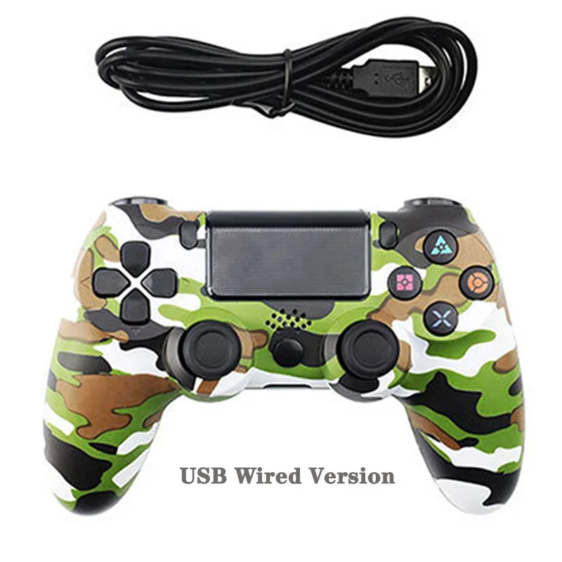 Wired version 5 WUIYBN геймпад PS4 контроллер Bluetooth беспроводной/USB проводной джойстик для SONY Playstation 4 игровой автомат консоль ПК паровой - Цвет: Wired version 5