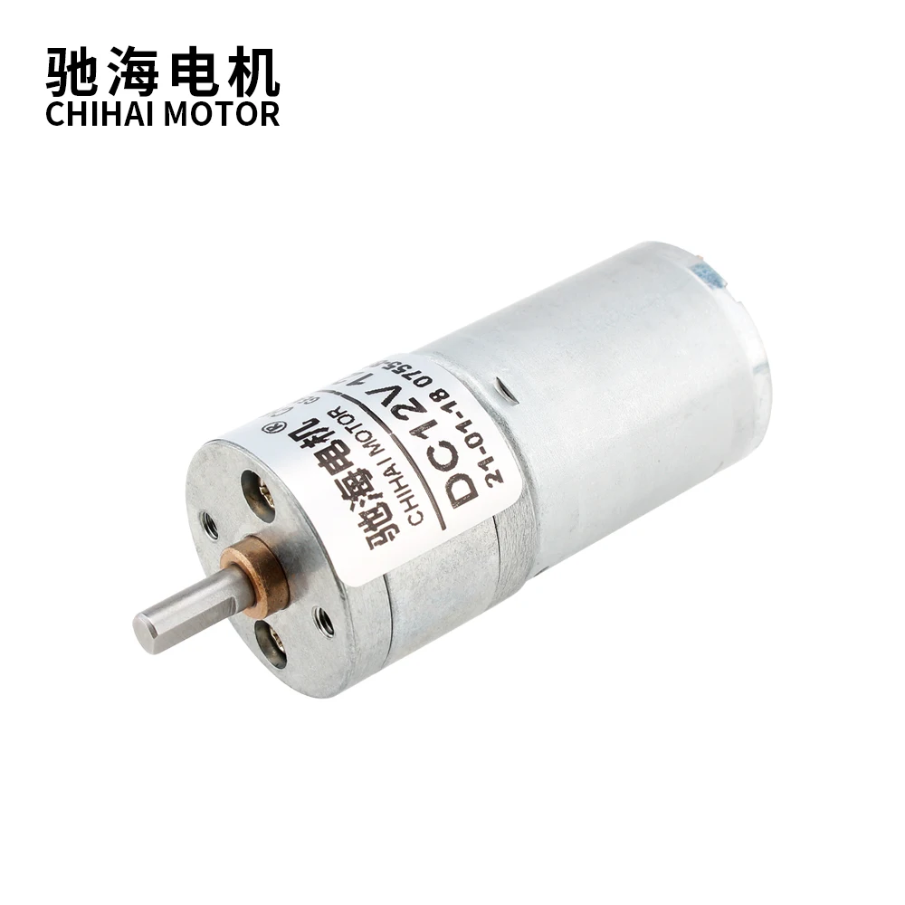 Заводская розетка ChiHai мотор CHR-GM25-370 DC мотор-редуктор, умный робот-тележка мотор 6V12V24V с высоким крутящим моментом,