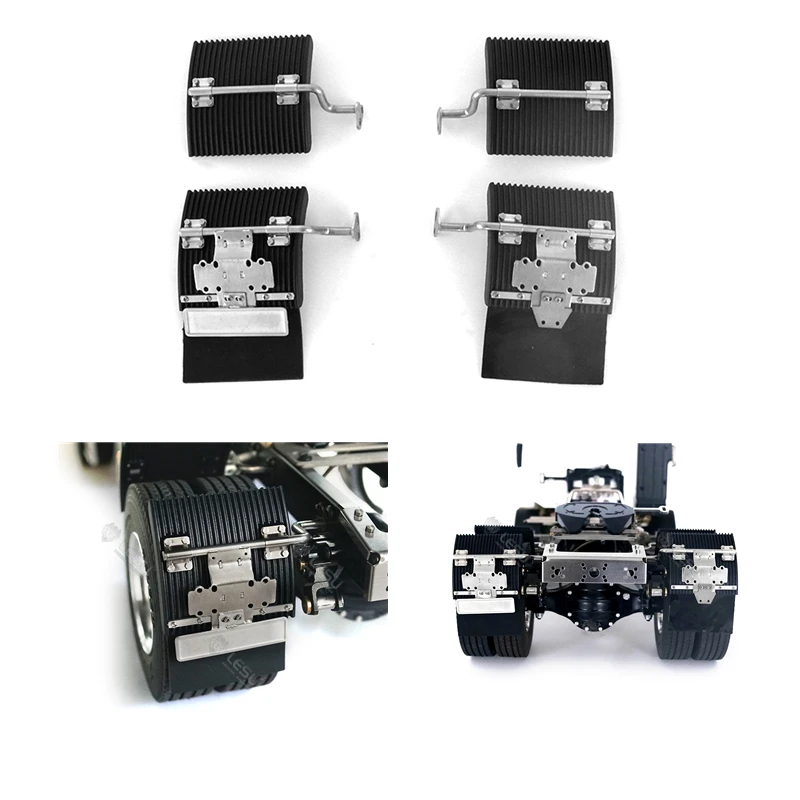 

1:14 Model Toy Dump Truck Tamiya Lesu Trailer Metal Modification Parts Regal VOLVOS Rear Light Frame Hollow Mudguard