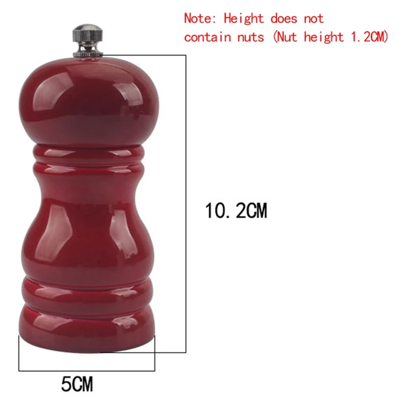 1set Pepper Mill Salt Grinder Spice Mills Hand Movement Manual Red & 15Pcs Cocktail Picks | Дом и сад