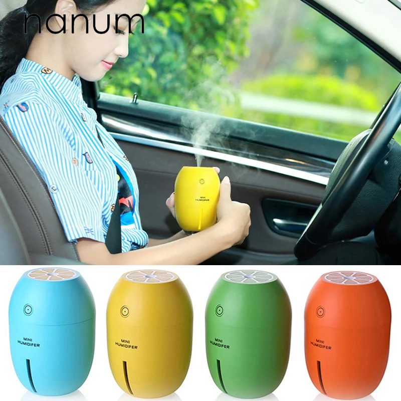 

Aroma Essential Oil Diffuser Mini Ultrasonic Lemon Humidifier Purifier LED Light USB Car Air Freshener Mist Maker