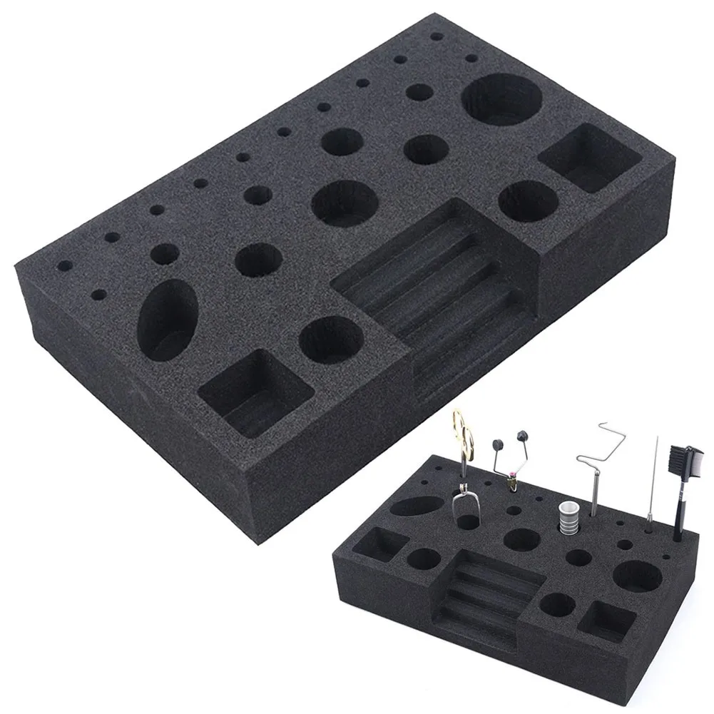 

1pc Fly Tying Tool Organizer Foam Vise Clamp Tool Outdoor Holder Fishing Fly Tying Station Tackle Pesca Storage Accessories