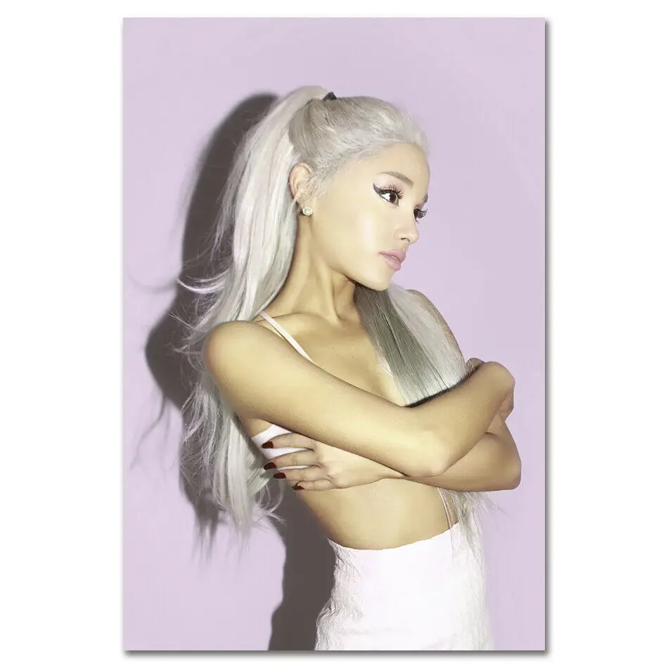 Ариана Гранде музыкальная сексуальная девушка певица звезда 3 Шелковый постер