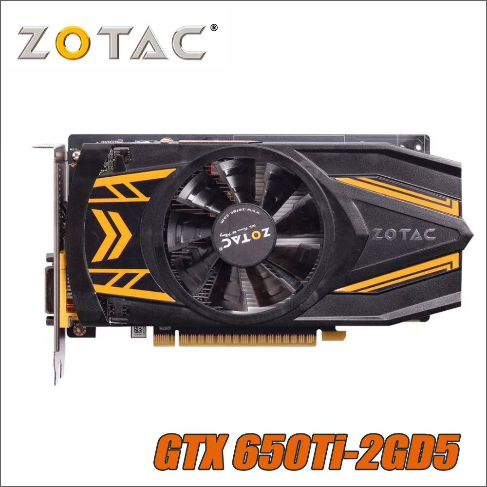 Видеокарта ZOTAC GeForce GTX 650 Ti 650ti 2GD5 2 Гб 128 бит GTX650 GDDR5 видеокарты для nVIDIA карта GTX650Ti Hdmi