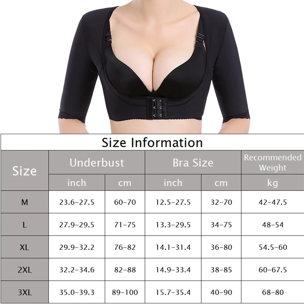 

Women Arm Shaper Vest Back Shoulder Corrector Humpback Posture Corrector Shapewear Arm Fat Burner Slimming Underwear Firm Tops