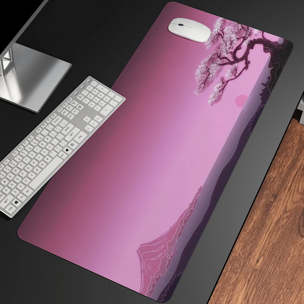 japan famous mount fuji mouse pad 90x40cm anime xxl gaming padmouse gamer laptop keyboard mouse mats for playing game csgo free global shipping