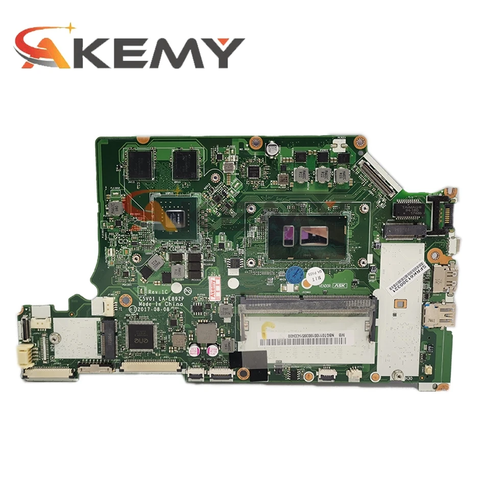Preise Akemy LA-E892P MainBoard W / I5 8250U CPU 4G RAM MX130 GPU Für ACER Aspire A515-51 A515-51G A615-51G A615-51 Laptop Motherboard