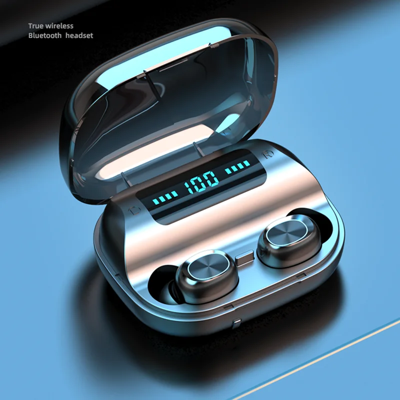 

Беспроводные Bluetooth-наушники V5.0, HD стерео наушники, спортивная водонепроницаемая гарнитура с двойным микрофоном и зарядным устройством