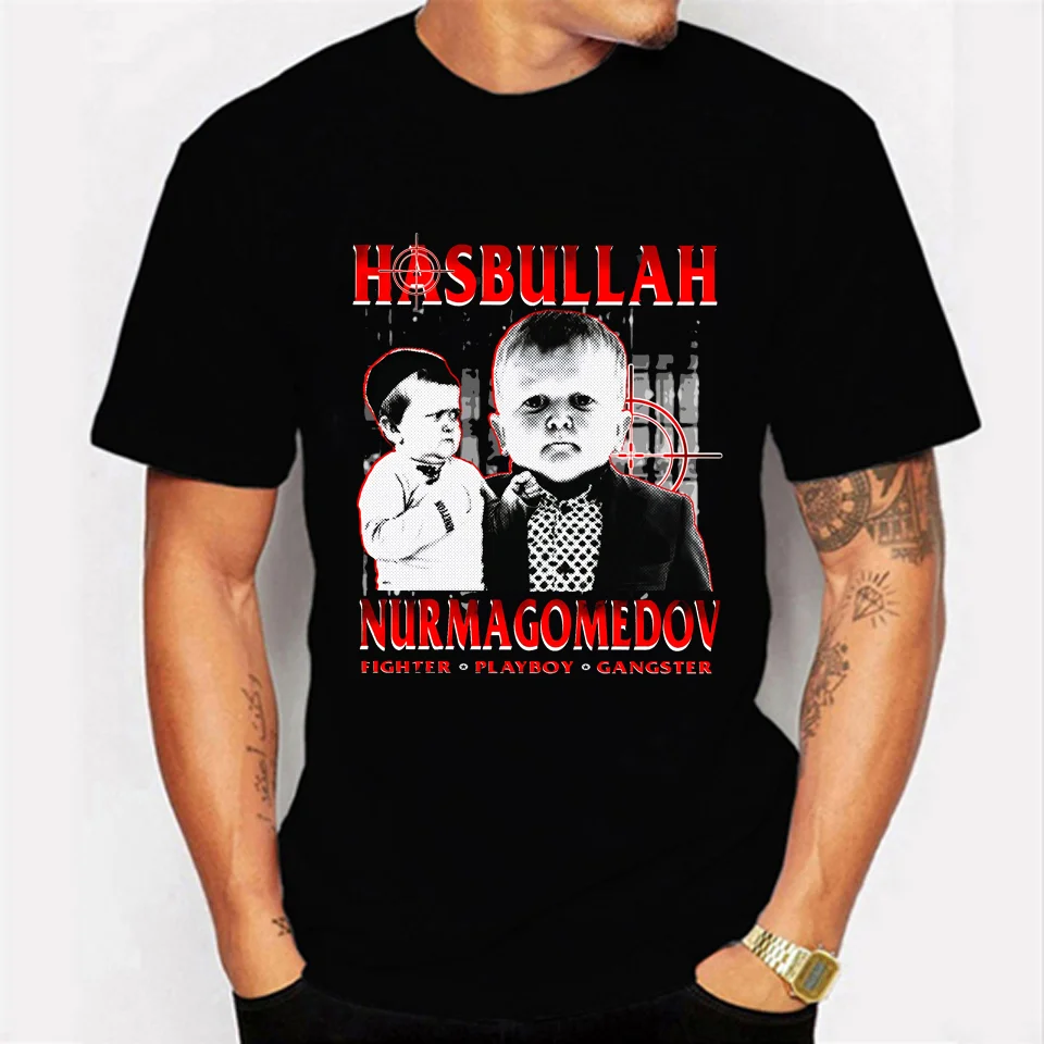 Классическая футболка Hasbulla Fighting Meme фанатский подарок мини-футболка Khabib bчастью