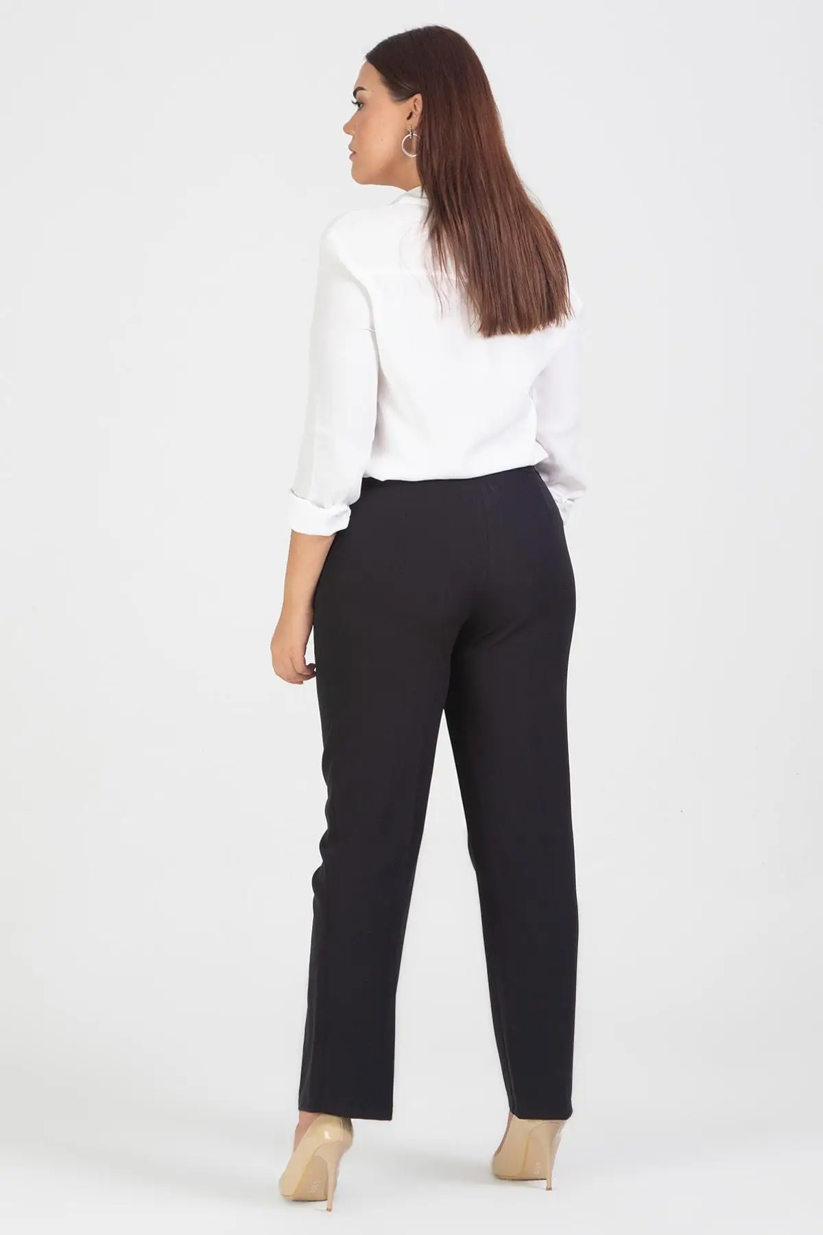 Sans Textile женские черные классические брюки с карманами 65N12024|Брюки| |