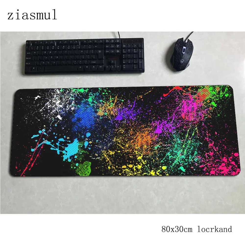 Цветная (rgb) коврик для мыши геймер натуральный каучук 800x300x3 мм notbook игровой